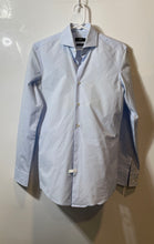 Load image into Gallery viewer, Hugo Boss Mens Blue Long Sleeve Collared Slim Fit Stretch Dress Shirt Size 38/15
