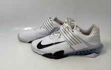 Load image into Gallery viewer, Nike Mens Savaleos White Leather Lace-Up Weightlifting Shoes Size 11
