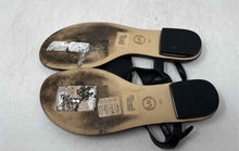 Load image into Gallery viewer, Michael Kors Womens Lucia Black Quilted Leather Flat Thong Sandals Size 7M
