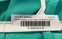 Load image into Gallery viewer, Express Womens Mint Green Sleeveless Tie-Front Tank Top Size Small
