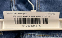 Load image into Gallery viewer, Old Navy Womens Blue Denim Rockstar High Rise Super Skinny Jeans Size 10

