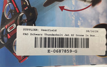 Load image into Gallery viewer, FAO Schwarz Thunderbolt Jet X2 Beginner Remote Control Drone In Box Untested
