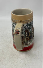 Load image into Gallery viewer, 1987 Anheuser-Busch Budweiser Collector Series C Holiday Ceramic Beer Stein Mug
