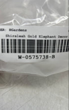 Load image into Gallery viewer, Shiraleah Gold-Tone Home Decorative Collectible Tabletop Elephant Figurine

