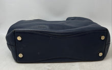Load image into Gallery viewer, Michael Kors Womens Raven Blue Pebbled Leather Inner Pockets Shoulder Handbag
