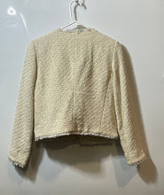 Load image into Gallery viewer, Express Womens Beige Long Sleeve Open Front Cropped Blazer Jacket Size Small
