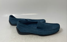 Load image into Gallery viewer, Laurent Effel Mens Blue Suede Moc Toe Slip-On Loafer Shoes Size EUR 39
