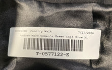 Load image into Gallery viewer, Andrew Marc Womens Green Long Sleeve Pockets Asymmetrical Full-Zip Coat Size XL
