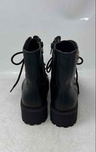 Load image into Gallery viewer, Guess Womens GG Super-R Black Leather Lace-Up Ankle Boots Size 5 1/2 M
