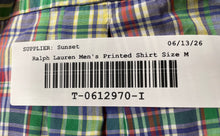 Load image into Gallery viewer, Ralph Lauren Mens Multicolor Plaid Short Sleeve Classic Fit Button-Up Shirt Sz M
