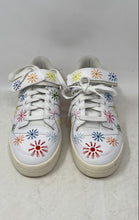 Load image into Gallery viewer, Adidas Mens Forum Low White Sunburst Print Love Unites Sneaker Shoes Size 7.5
