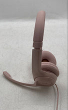 Load image into Gallery viewer, Logi Pink Built-In Microphone Wired Over The Ear Headphones
