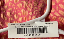 Load image into Gallery viewer, Calvin Klein Womens Pink Printed Sleeveless Round Neck Sheath Dress Size 4
