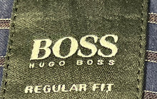 Load image into Gallery viewer, Hugo Boss Mens Blue Striped Cotton Regular Fit Button-Up Shirt Size 2XL
