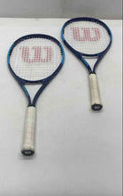 Load image into Gallery viewer, Set Of 2 Pcs Wilson Ultra Blue White Comfort Grip Tennis Sporting Racquets
