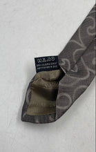 Load image into Gallery viewer, Giorgio Armani Mens Gray Brown Printed Adjustable Formal Designer Tie
