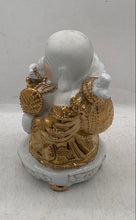 Load image into Gallery viewer, Vintage Porcelain Hand Painted Gold Gilt Chinese Happy Buddha Statue Figurine
