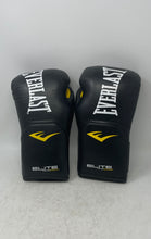 Load image into Gallery viewer, Everlast Elite Black Pro Style Adjustable Strap Training Boxing Glove With Case
