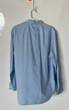 Load image into Gallery viewer, Calvin Klein Mens Blue White Cotton Long Sleeve Collared Button-Up Shirt Size XL
