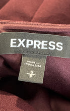 Load image into Gallery viewer, Express Womens Chocolate Ruffle Sleeveless Back Zip Fit &amp; Flare Dress Size Small
