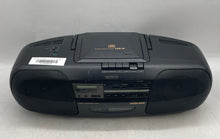 Load image into Gallery viewer, Sony CFD-19 Black Portable CD Radio Cassette-Corder Boombox Untested
