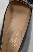Load image into Gallery viewer, Bandolino Womens Landrys Black Leather Square Toe Block Pump Heels Size 7M
