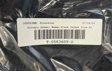 Load image into Gallery viewer, Authentic Giorgio Armani Womens Black Open Front Cardigan Sweater Size EUR 42
