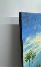 Load image into Gallery viewer, Vintage Mediterranean Seaside Terrace View Oil Painting Signed By P. Wolseley
