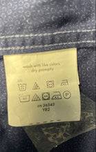 Load image into Gallery viewer, Michael Kors Mens Blue White Geometric Print Slim Fit Dress Shirt Size 17 1/2
