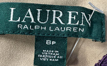 Load image into Gallery viewer, Lauren Ralph Lauren Womens Purple Back Zip Sleeveless Sheath Dress Size 8P
