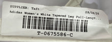 Load image into Gallery viewer, Adidas Womens White Drawstring Full Length Tapered Leg Track Pants Size S W/ Tag
