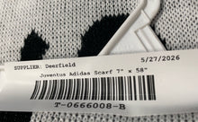 Load image into Gallery viewer, Adidas Unisex Gray Black Neck Warmer Juventus Club Team Soccer Scarf 7" x 58"
