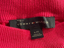 Load image into Gallery viewer, Tommy Hilfiger Womens Fuschia Long Sleeve Cable-Knit Pullover Sweater Size L
