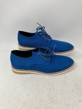 Load image into Gallery viewer, Calvin Klein Mens Aggussie Blue Round Toe Lace-Up Oxford Dress Shoes Size 8

