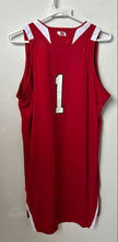 Load image into Gallery viewer, Adidas Womens Red And White Nebraska Cornhuskers #1 Basketball Jersey Size Large
