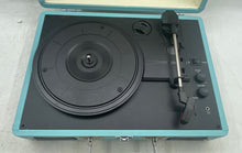 Load image into Gallery viewer, Crosley Cruiser Deluxe Sky-Blue Suitcase Turntable Record Player Not Tested

