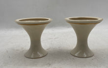 Load image into Gallery viewer, Set Of 2 Pcs Lenox Carlton Cream Gold-Tone Porcelain Candlestick Holders

