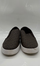 Load image into Gallery viewer, Michael Kors Womens Brown Monogram Leather Slip-On Low Top Sneakers Shoes Sz 10M
