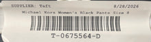 Load image into Gallery viewer, Michael Kors Womens Black Slash Pocket Flat Front Tapered Leg Dress Pants Size 8
