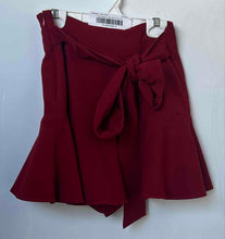 Load image into Gallery viewer, Zara Womens Red Tie-Front Side-Zip A-Line Skirt Size XS With Tag
