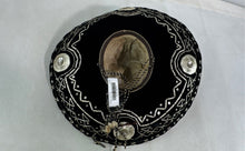 Load image into Gallery viewer, Pigalle Womens Black And Silver Velvet Embroidered Sequin Mexican Sombrero Hat
