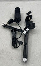 Load image into Gallery viewer, Fifine Black Studio Condenser Microphone With Adjustable Boom Arm Stand
