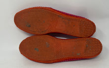 Load image into Gallery viewer, Authentic Salvatore Ferragamo Womens Purple Red Espadrille Shoes Sz 6.5M Damaged
