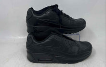 Load image into Gallery viewer, Nike Kids Air Max 90 LTR Black Leather Lace-Up Sneaker Shoes Size 6Y No Laces
