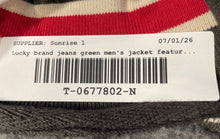 Load image into Gallery viewer, Lucky Brand Mens Green Red White Long Sleeve Full-Zip Jacket Size Small
