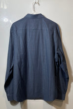 Load image into Gallery viewer, Calvin Klein Mens Infinite Blue Striped Cotton Long Sleeve Button-Up Shirt Sz XL
