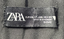Load image into Gallery viewer, Zara Womens Black Flat Front Back Pocket Hook And Bar Dress Pants Size XXL
