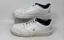 Load image into Gallery viewer, Nautica Kids Blue White Round Toe Low Top Lace-Up Sneaker Shoes Size 5
