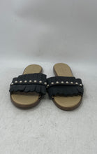 Load image into Gallery viewer, Kate Spade New York Womens Stasie Black Beige Leather Flat Slide Sandals Size 7M
