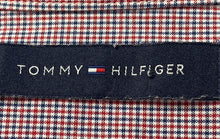 Load image into Gallery viewer, Tommy Hilfiger Mens Red White Printed Long Sleeve Button Front Dress Shirt Sz L
